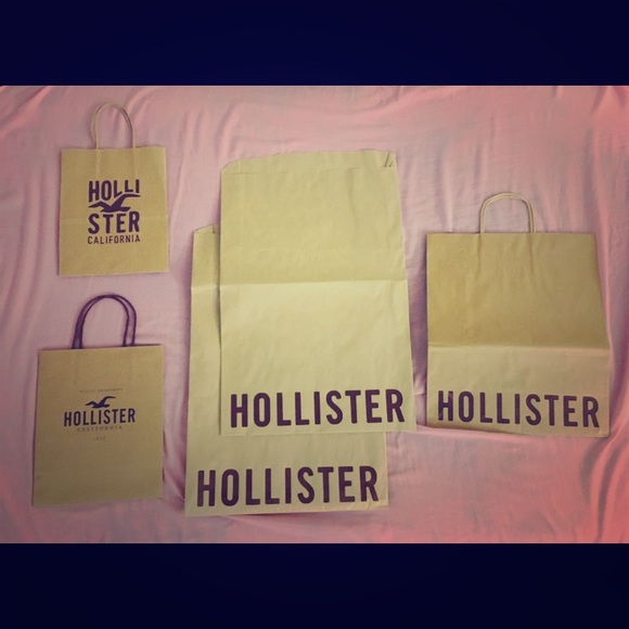 hollister shopping bags
